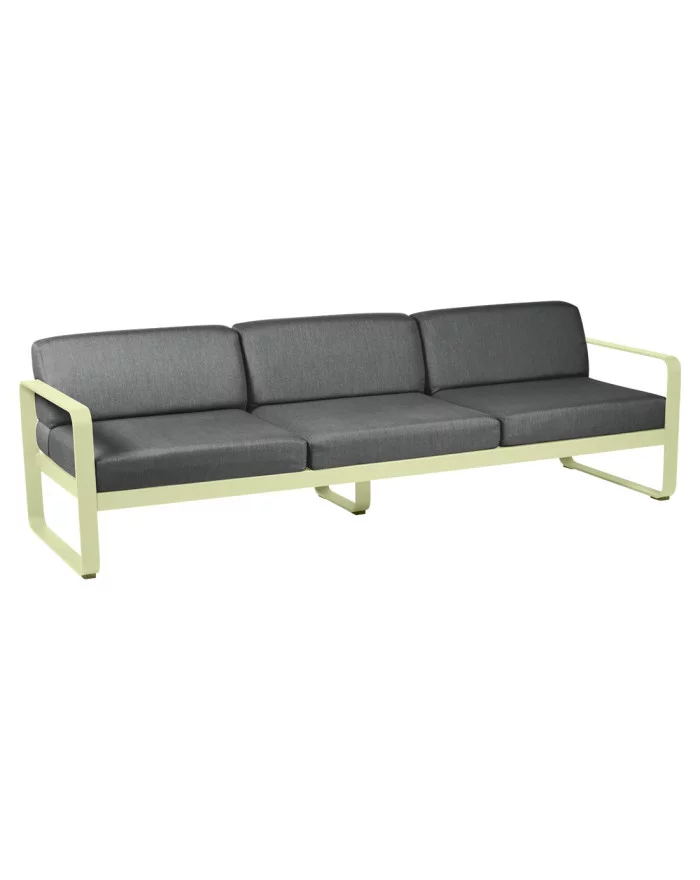 3-seater sofa Bellevie Fermob Graphite Grey Fermob - 4